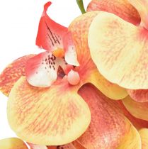 gjenstander Orchid Phalaenopsis kunstig 9 blomster rød gul 96cm