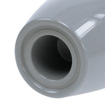 gjenstander Orkidepotte blank Ø12,5cm grå 1 stk