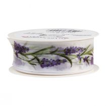 gjenstander Organza bånd chiffon bånd dekorative bånd lavendel 40mm 20m