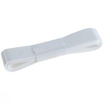 gjenstander Dekorativt gavebånd hvitt bånd selvedge 25mm 3m 10 stk