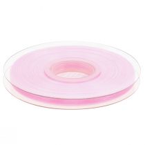 gjenstander Organza bånd gavebånd rosa bånd selvkant 6mm 50m
