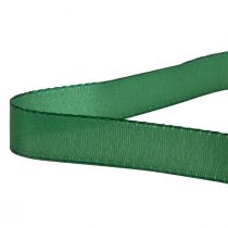 gjenstander Pyntebånd grønt gavebånd selvkant mørkegrønn 15mm 3m