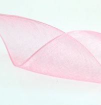 Organzabånd i rosa 40mm 50m
