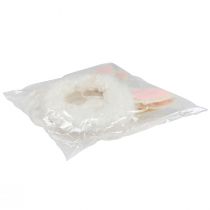 gjenstander Påskepynt dekorativ ring kaninører dørdekorasjon hvit Ø13cm 4stk