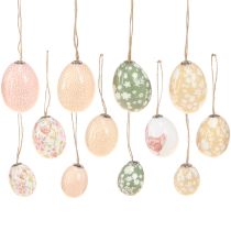 gjenstander Påskeegg plast med kyllinggrønn brun 3,5-5,5cm 24 stk