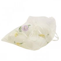 gjenstander Påskeegg til å henge opp med blomstermotiv påskepynt 12stk