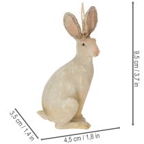 gjenstander Påskeharefigur til oppheng påskepynt polyresin H9,5cm 4stk