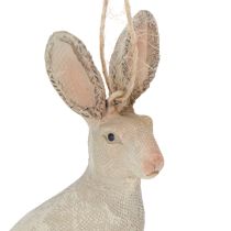 gjenstander Påskeharefigur til oppheng påskepynt polyresin H9,5cm 4stk