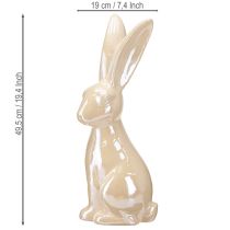 gjenstander Påskehare Keramikk i Beige Keramisk Kanin Stor H49,5cm