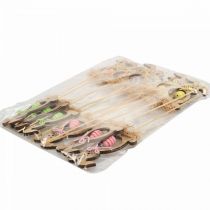 gjenstander Påskehare ved, blomsterplugger påske, kaninplugger 8,5 cm 12 stk.