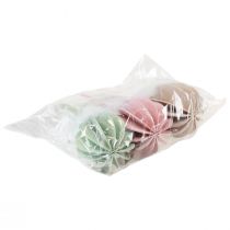 gjenstander Påskehare bordpynt trehare farget 5,5×15cm 3 stk