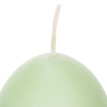 gjenstander Påskelys, eggformede, grønne, 9 cm, 20 timer, 6 stk.