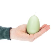 gjenstander Påskelys, eggformede, grønne, 9 cm, 20 timer, 6 stk.