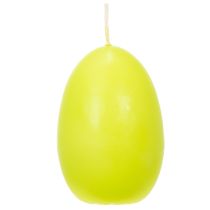 gjenstander Påskelys, eggformede, eggformede påskelys, limegrønne, 9 cm, 20 timer, 6 stk.