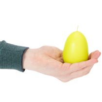 gjenstander Påskelys, eggformede, eggformede påskelys, limegrønne, 9 cm, 20 timer, 6 stk.