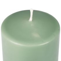 PURE søylelys grønt smaragd Wenzel lys 130/70mm