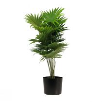 gjenstander Palm dekorativ vifte palm kunstige planter potte grønn 80cm