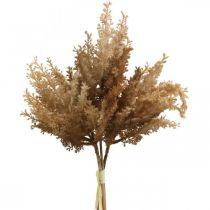 Kunstig pampas gress brun tørr dekorasjon prydgress 35cm 4stk