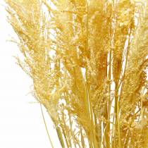 gjenstander Pampas gressgult Kunstig prydgress Tørr blomster 3 stk