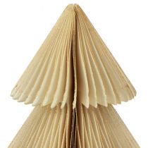 gjenstander Papir juletre papir juletre krem gull H30cm