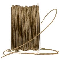 gjenstander Papir wire craft wire wire pakket brun Ø2mm 100m