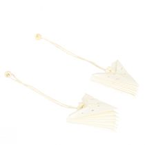 gjenstander Julepynt i papirstjerner, hvitt, 10 cm, sett med 8 dekorasjoner