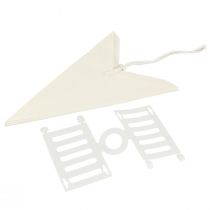 gjenstander Hvit papirstjerne, 60 cm, sett med 2, juledekorasjon, lysende stjerne