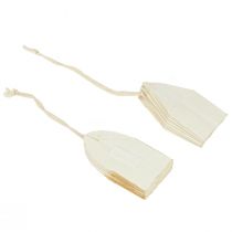 gjenstander Papirstjerner, julepynt, juletrepynt, hvitt og gull, 15 cm, 6 stk.