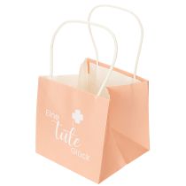 gjenstander Gavepose med trykk «En pose med lykke» for fine gaveideer, 12 cm, 12 stk.