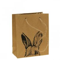 gjenstander Gavepose påskepapirpose kaninbrun 12×6×15cm 8 stk