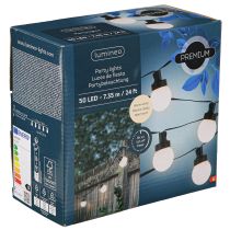 gjenstander Festbelysning LED kulelyskjede varmhvit L735cm