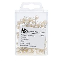 gjenstander Perlehodepinner champagne Ø8mm L65mm 55 stk