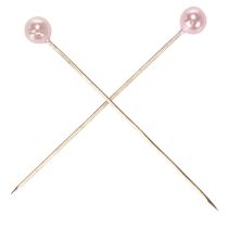 gjenstander Perlehode-nåler rosa Ø4mm 4cm 150 stk
