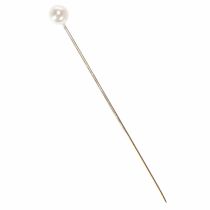 gjenstander Perlehodepinner Ø6mm 65mm Hvite