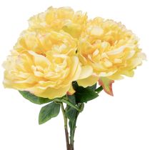 gjenstander Kunstig peon med stor blomst for tidløs blomsterdesign, 60 cm, 3 stk.