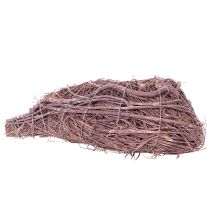gjenstander Dekorativt hjerte laget av kvister med plantefolie, 20 cm, 2 stk.