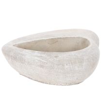 gjenstander Hjerteformet blomsterpotte, støpt stein, dekorativ blomsterpotte, 17 cm