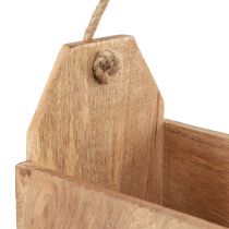 gjenstander Plantebord naturlig trejute med håndtak 35x16x21,5cm