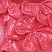 gjenstander Plantehode Polyresin Bust Planter Rosa 13,5×13×14cm