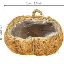 gjenstander Plantekurv gresskar høstdekorasjon oransje Ø22cm H17cm