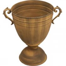 gjenstander Plantepotte rust look kopp vase metall Ø22,5cm H32,5cm