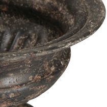 gjenstander Plantekopp Kalk Antikk Look Sort Brun Ø20cm H15cm