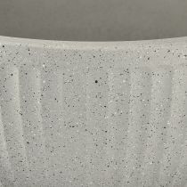 gjenstander Planteskål, melert grå plast, Ø35 cm, H16,5 cm