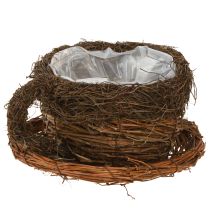 gjenstander Planteskål kopp stråplanter naturlig brun Ø20cm