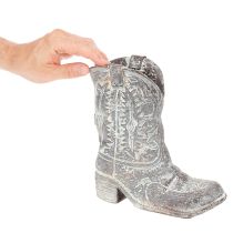 gjenstander Dekorative cowboystøvler med plantesko 24 cm