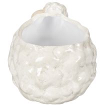 gjenstander Sauformet keramisk blomsterpotte, dekorativ planteskål for hage og hjem, 2 stk.