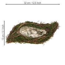 gjenstander Plant Wave Vines liten planteskål med mose 31 × 15 × 7 cm