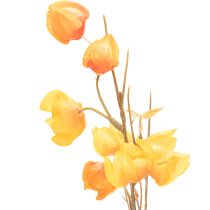 gjenstander Kunstig kinesisk lanterneplante, Physalis-gren med blomster, 95 cm