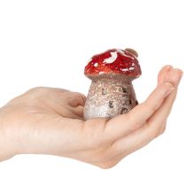 gjenstander Sopphusdekorasjon Miniatyr Fluesopp 6 cm 2 stk