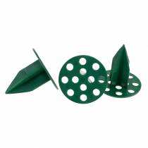 gjenstander OASIS® Plastic Pini Ekstra lysestake grønn Ø4,7cm 50 stk